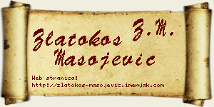 Zlatokos Mašojević vizit kartica